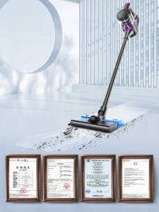 Wireless Handheld Vacuum Cleaner Strong Suction Mopping Function Small Size Noise Free 90 Min Runtime for Home Cleaning