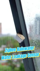 Tuya Zigbee Rainwater & Water Leakage Sensor IP67 Waterproof High Sensitivity Smart Home Security Alarm with App Alerts