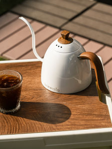 หม้อชงกาแฟแบบเทมือ Brewista สแตนเลส พร้อมไส้กรอง หัวฉีดยาว ใช้ได้กับเตาแม่เหล็กไฟฟ้า แบบแขวนหู สำหรับชงกาแฟและชา