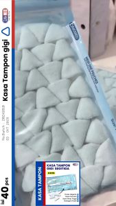 TAMPON GIGI STERIL DENTAL STERILE SEGITIGA / KASA KAPAS PASCA PENCABUTAN SETELAH CABUT GIGI / ISI 40PCS/PAX