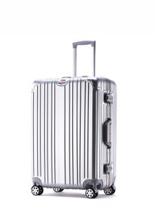 Large Capacity Aluminum Frame Luggage Bag with Silent Universal Wheels Suitcase for Men And Women Business Travel Bag