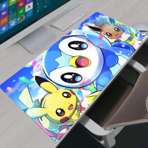 Bandai | Tấm Lót Chuột XXL Gamer - Tấm Lót Cao Su Lớn Cho Bàn Phím Laptop Thiết Kế Piplup Pokemon - Tấm Lót Chuột Chơi Game Kích Thước 600x300mm Đến 900x400mm