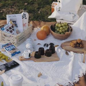 White Picnic Blanket Outdoor Camping Beach Tent Ground Mat French Style Coastal Area Durable Water Resistant Picnic Mat