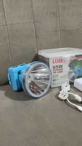 Luby L-1515L Headlamp Senter Tahan Air dengan Baterai Lithium 65 Watt Warna Biru