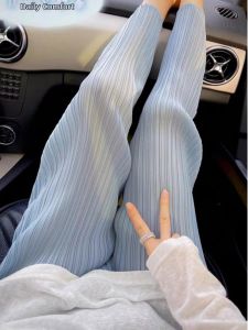 High-end Pleated High Waist Flowy Pants
