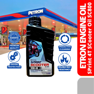 Petron Depot – Sprint Scooter SC800 10W-40 Fully Synthetic Oil for Automatic CVT Scooters