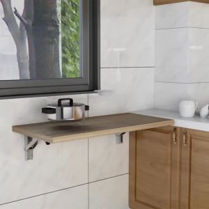 ส่งเร็ว 2ชิ้น-1คู่ สแตนเลสพับสามเหลี่ยมชั้นวางติดผนังพับชั้นวางโต๊ะเขียนหนังสือ 16 นิ้ว 1 คู่/ชุด