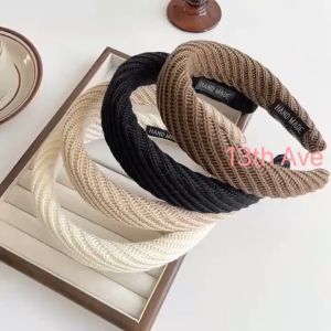 Exquisite Knitted Thick Sponge Hair Band Wool Wide Headband Daily Casual Outdoor现货韩版淑女针织毛线宽发箍