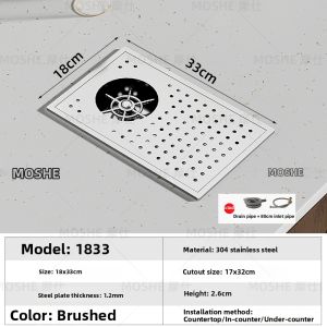 MOSHE | Automatic High-pressure Cup Washer Stainless