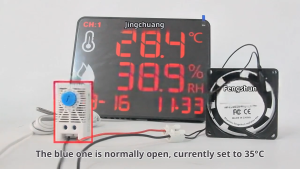 VANEAIMS KTO011 KTS011 Mechanical Cabinet Thermostat 35mm DIN Rail NC Heating NO Cooling Fan Temperature Controller 250VAC 10A