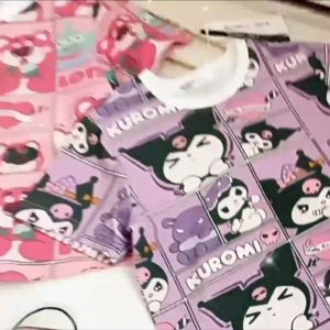BEEJOY 1-10Years Kids Girl T-Shirt Children Lotso Bear Kuromi Shirt Kid Girls Baju Budak Perempuan Soft Cotton Baju Bayi Perempuan Kanak-Kanak Baju Raya Murah Anak