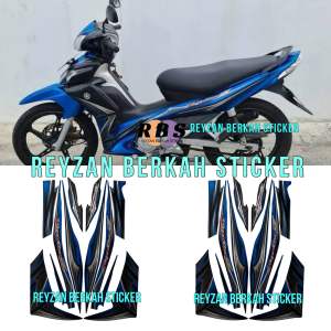 STIKER STRIPING LIS LES BODY YAMAHA JUPITER Z ROBOT 2011 2012 BIRU HITAM