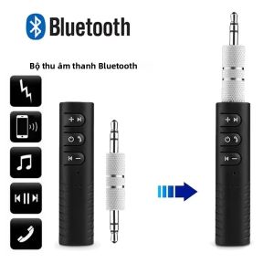 Bộ Thu Phát Bluetooth 5.0 Trên Ô Tô Jack Cắm 35mm Bộ Chuyển Đổi Âm Thanh Nhạc Stereo Bộ Không Dây Cho Bộ Khuếch Đại Loa