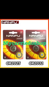 NANFU Original CR2025 / CR2032 3V Long Lasting Lithium Coin Cell Batteries Button Cell Battery 10 Years Validity Key Fobs