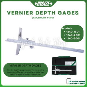 INSIZE VERNIER DEPTH GAGE (base length 100mm) 1240-3001