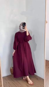 [Malaa Boutique] DANIRA DRESS | GAMIS BUSUI | CRINKLE AIRFLOW PREMIUM | GAMIS JUMBO | GAMIS VIRAL KEKINIAN | Gamis Abaya