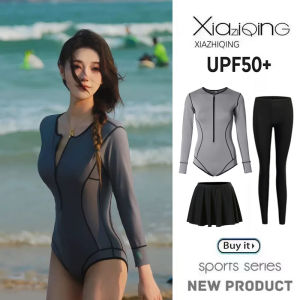 Womens Surfing Swimsuit Long Sleeve Long Pants Quick Dry Snorkeling Suit One Piece Diving Suit Nylon Material Spring Launch