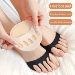 MIYIO 1 Pair High Heels Half Insoles Five Toes Forefoot Pads Non-slip Insoles Inserts