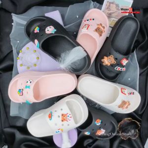 [ READY STOCK ]Hot Selling Lady High Heel Footwear Slide On Slipper Women Casual Wear Selipar Perempuan tumit 热销女款高跟凉拖