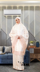 (COD) Mukena Dewasa Premium Sutra Milo Mewah Premium Jumbo By Nabilla Collection