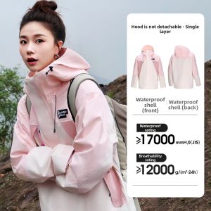 Windproof Waterproof Mens Outdoor Jacket Single Layer
