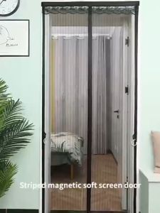 Magnetic Mosquito Net Mesh Screen Door Magnetic Insect Screen Anti Bug FlyAutomatic Closing Mesh Door Curtains
