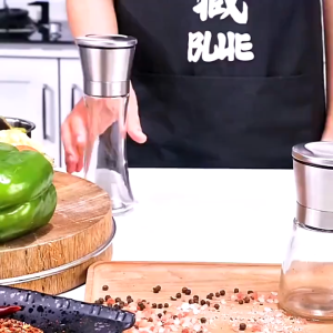 Kitchen Grinding Bottle Manual Salt Pepper Mill Grinder Stainless Steel Muller Spice Sauce