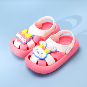 Dép Trẻ Em Chống Thấm Nước Mùa Hè Mới Cho Bé Trai Và Bé Gái Đi Biển Dép PVC Đế EVA Chống Thấm Nước Phong Cách Hoạt Hình