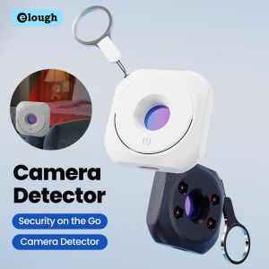 elough | Anti-spy Camera Detector Portable Hidden Lens Camera Detect Finder For Hotel Anti-Peeping Security Protection Candid Detector