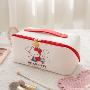 Cartoon Accordion Pillow Bag Waterproof Makeup Storage Shell Bag Portable Toiletry Organizer Multifunctional Cosmetic Bag