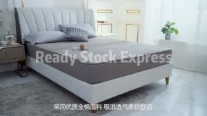 Waterproof Fitted Bed Sheet Mattress Protector Double Foam Cover Mattress Topper Single/Queen/King/Double Size Bedsheet