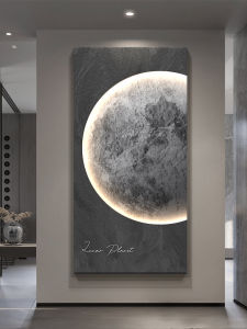 MUWU | Modern Simple Entryway Luxury Moon Mural with Light