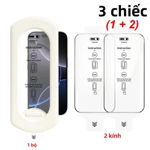 Bộ 3 Miếng Dán Bảo Vệ Màn Hình HD Cho iPhone 18 Pro Max 18 Pro 17 Air 17 16 15 14 13 - Kính Cường Lực Chống Trầy Xước Chống Vân Tay Bảo Vệ Toàn Diện