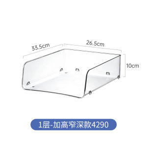 กล่องเก็บของอะคริลิคทรงสี่เหลี่ยมขนาดใหญ่ ยาว 40 ซม โปร่งแสง ช่อง กล่องจัดระเบียบทรงสี่เหลี่ยมผืนผ้าแคบ กล่องจัดระเบียบลิ้นชัก กันน้ำไม่รั่วซึม