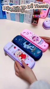 Hộp Bút 3D Đi Học Cho Bé (Chống Thấm Nước + Chống Bẩn ) Túi Đựng Bút 2 Ngăn Nhiều Mẫu Dễ Thương