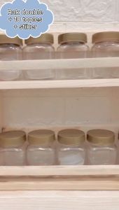 Rak Bumbu Susun 2 Tingkat Bumbu Serbaguna /Tempat Garam / Gula / Toples Plastik Rak Bumbu 2 Tingkat