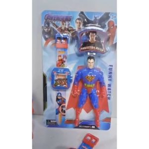 Kids Watch with Shirt Watch Boy Watch Digital Kids Watch Jam Tangan Budak Lelaki Spiderman Avengers Jam Kanak Kanak
