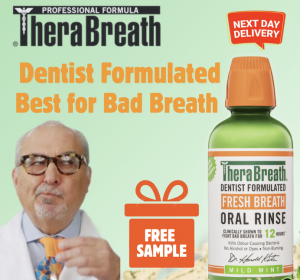 TheraBreath Mouthwash FreshBreath Oral Rinse 473ml Stops Bad Breath (Select Product) One Bottle