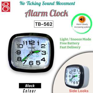 [ SG seller ] silence movement Analog Alarm Clock battery operated analog alarm clock with snooze mode / no ticking sound alarm clock