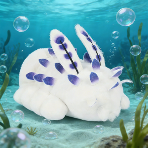 25CM Deep Sea Bunny Đồ Chơi Sang Trọng Mềm Mại Hoạt Hình Thỏ Búp Bê Nhồi Bông Cho Trẻ Em Quà Tặng Sinh Nhật Người Hâm Mộ Đi Kèm Gối