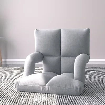 Folding Floor Use Dorm Sofa with Backrest and Armrests