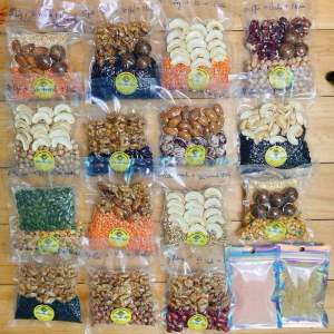 Combo 15 gói hạt dinh dưỡng mix sẵn Organic mỗi ngày 1 vị tặng đường phèn muối hồng hỗ trợ tăng giảm cân tiểu đường huyết áp yêu sữa hạt thực dưỡng eatclean