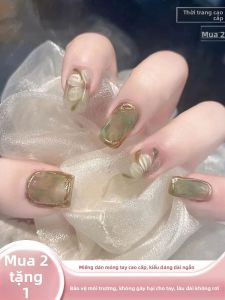 MONLEYTA | Nhựa trang trí móng tay thời trang mùa hè mới ngắn trong suốt cảm giác cao cấp dán trên móng tay