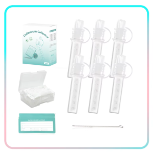 Colostrum Collector Kit 6pc 6ml Breast Milk Collection Baby Feeding Reusable Breastfeeding Milk Device for Baby Use