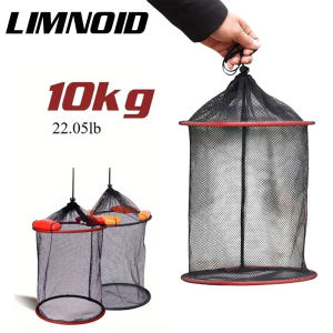 Limnoid 30cm 60cm 90cm Lightweight Fishing Keepnet Foldable Anti Sinking Breathable For Angling
