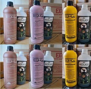 Paket EM4 Premium 1 Botol EM4 Pertanian & 1 Botol Molase 1000gr