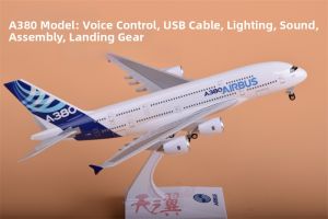 Simulation Alloy Assembleable Aircraft Model with Gear Sound and Light