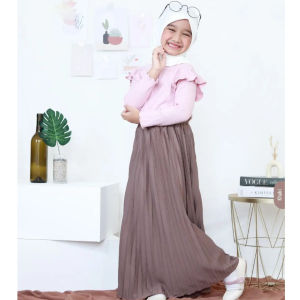 Himari Skirt | Rok Lilit Satin Flare Pants Bawahan Kebaya | Rok Lilit Wanita | Rok Polos Wanita Masakini Korean Style