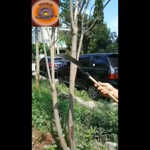 Pacul Mini Pipa Φ22 Anti Copot & Sabit Babat Ranting Rumput Kebun (Paket 2in1)