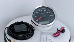 Rhaxel Universal 85mm MPH GPS Speedometer Odometer 140MPH 160MPH 200MPH for Car Motorcycle Truck With Backlight 12V 24V